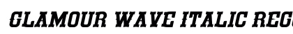 Glamour Wave Italic Regular