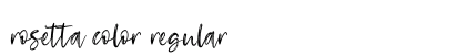 Rosetta Color Regular