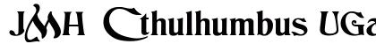 JMH Cthulhumbus UGalt2 Regular Font Preview