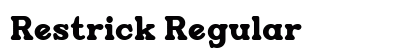 Restrick Regular Font Preview