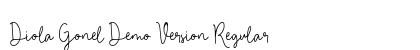 Diola Gonel Demo Version Regular Font Preview