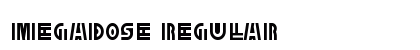 MegaDose Regular Font Preview
