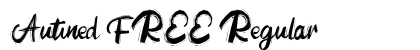 Autined FREE Regular Font Preview