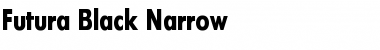 Futura Black Narrow Font