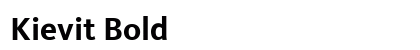 Kievit Bold Preview