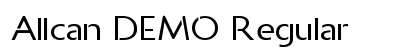 Allcan DEMO Regular Font Preview
