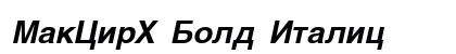 MakCirH Bold Italic preview MakCirH Bold Italic preview