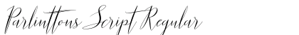 Parlinttons Script Regular Font Preview Parlinttons Script Regular Font Preview