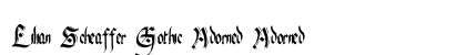 Lilian Scheaffer Gothic Adorned Adorned Font Preview