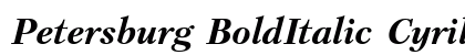 Petersburg BoldItalic Cyrillic preview
