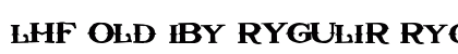 LHF Old Abe REGULAR Regular Font Preview
