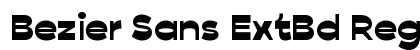 Bezier Sans ExtBd Regular preview Bezier Sans ExtBd Regular preview