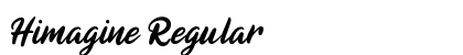 Himagine Regular Font Preview