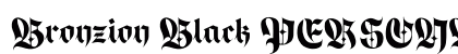Bronzion Black PERSONAL USE Regular font free download