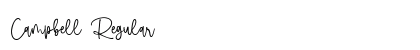 Campbell Regular Font Preview