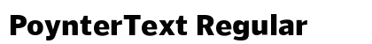 PoynterText Regular preview PoynterText Regular preview