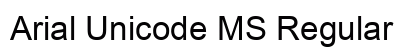 Arial Unicode MS Regular font free download