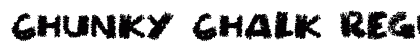 Chunky Chalk Regular Font Preview