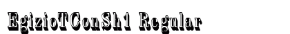 EgizioTConSh1 Regular Font Preview