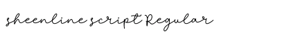 sheenline script Regular preview sheenline script Regular preview