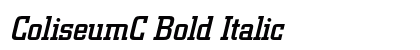 ColiseumC Bold Italic Font Preview