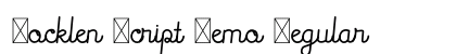Rocklen Script Demo Regular Font Preview