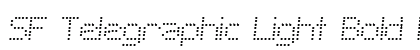 SF Telegraphic Light Bold Italic Font Preview