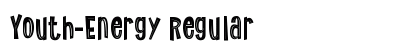 Youth-Energy Regular Font Preview Youth-Energy Regular Font Preview