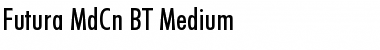Futura MdCn BT Medium Font