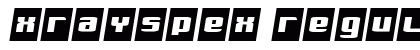 XRaySpex Regular Font Preview