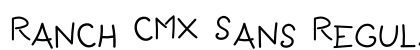 Ranch CMX Sans Regular preview