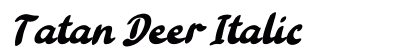 Tatan Deer Italic preview Tatan Deer Italic preview