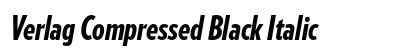 Verlag Compressed Black Italic preview