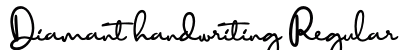 Diamant handwriting Regular font free download