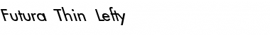 Futura-Thin-Lefty Regular Font