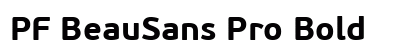 PF BeauSans Pro Bold font free download