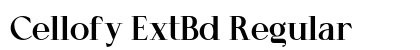 Cellofy ExtBd Regular preview Cellofy ExtBd Regular preview