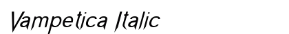 Vampetica Italic preview Vampetica Italic preview