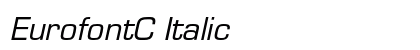 EurofontC Italic Preview