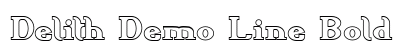 Delith Demo Line Bold Font Preview