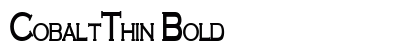 CobaltThin Bold Preview