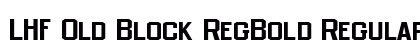 LHF Old Block RegBold Regular Font Preview