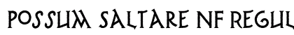 Possum Saltare NF Regular Font Preview