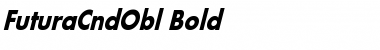 FuturaCndObl-Bold Regular Font