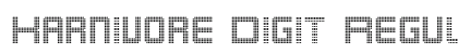 Karnivore Digit Regular Font Preview