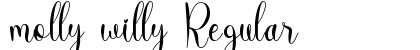 molly willy Regular Font molly willy Regular Font Preview