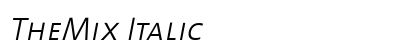 TheMix Italic preview