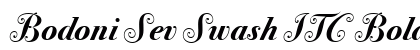 Bodoni Sev Swash ITC Bold Italic preview Bodoni Sev Swash ITC Bold Italic preview