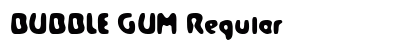 BUBBLE GUM Regular font free download
