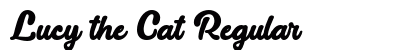 Lucy the Cat Regular Font Lucy the Cat Regular Font Preview